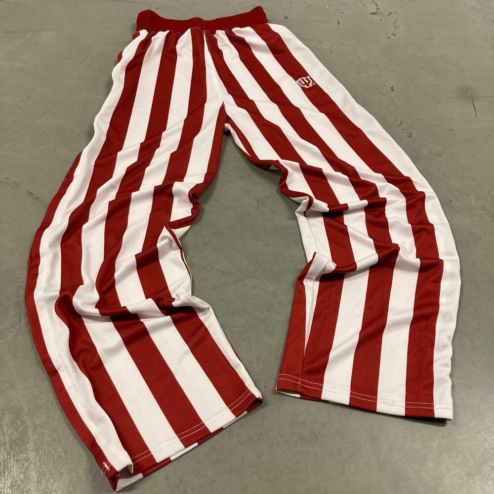Indiana university striped snap sweatpants